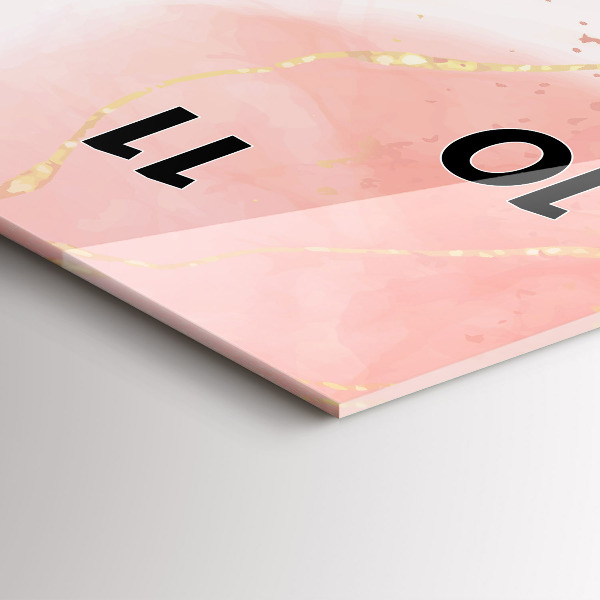 Orologio verticale Marmo rosa