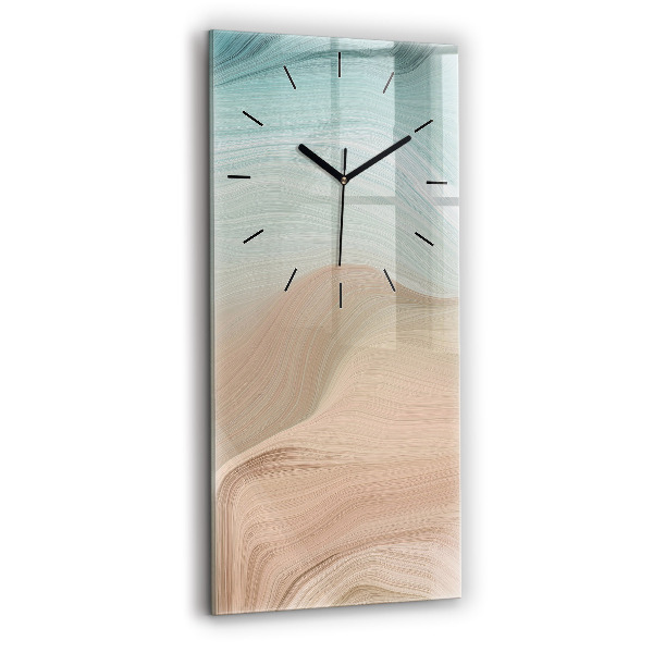 Orologio verticale Astrazione delle onde