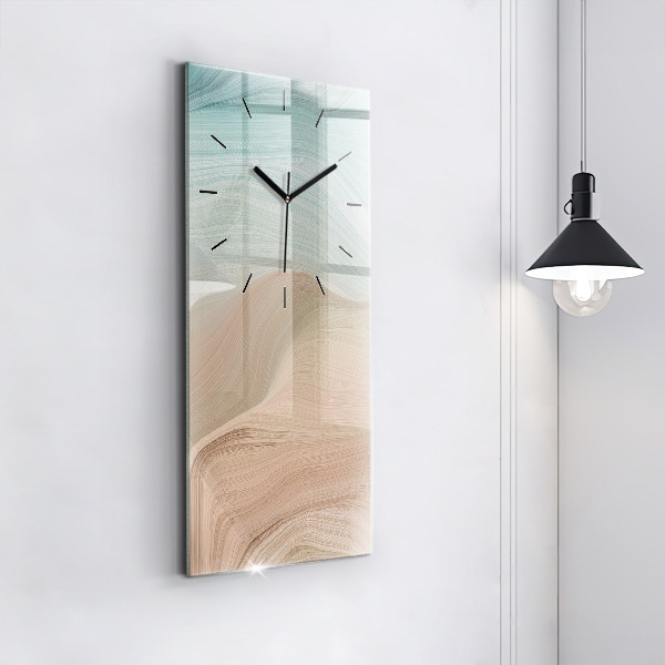 Orologio verticale Astrazione delle onde