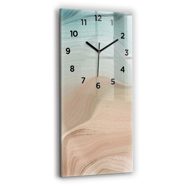 Orologio verticale Astrazione delle onde