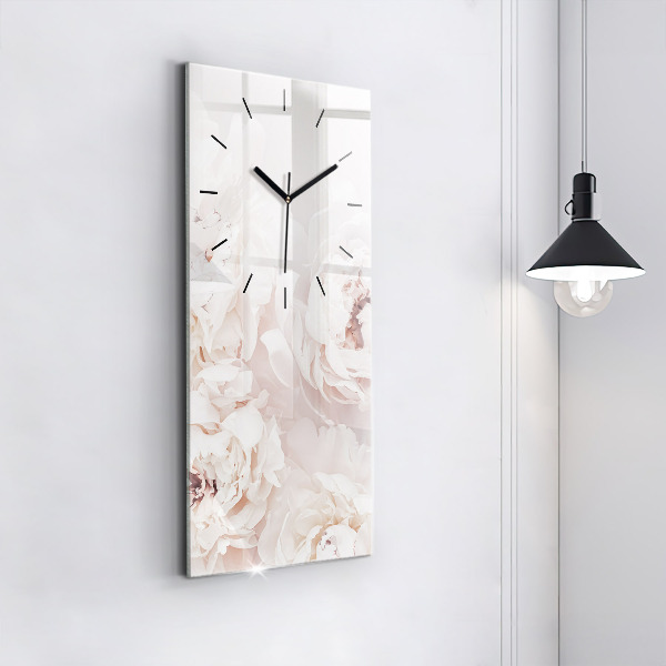Orologio verticale Fiori di peonia