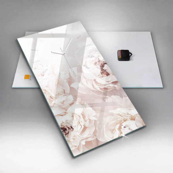 Orologio verticale Fiori di peonia