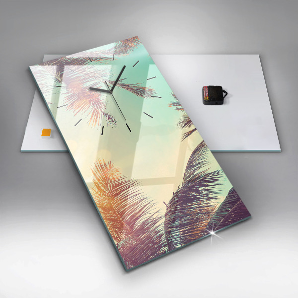 Orologio verticale Palme tropicali