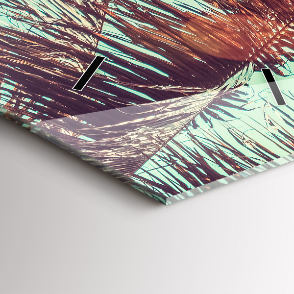 Orologio verticale Palme tropicali
