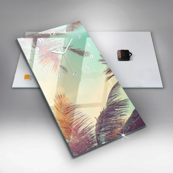 Orologio verticale Palme tropicali