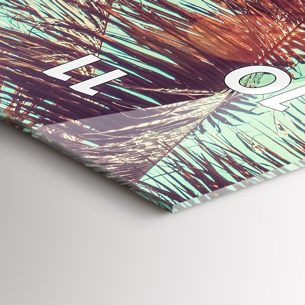 Orologio verticale Palme tropicali