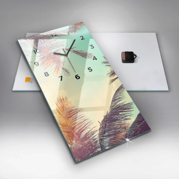 Orologio verticale Palme tropicali