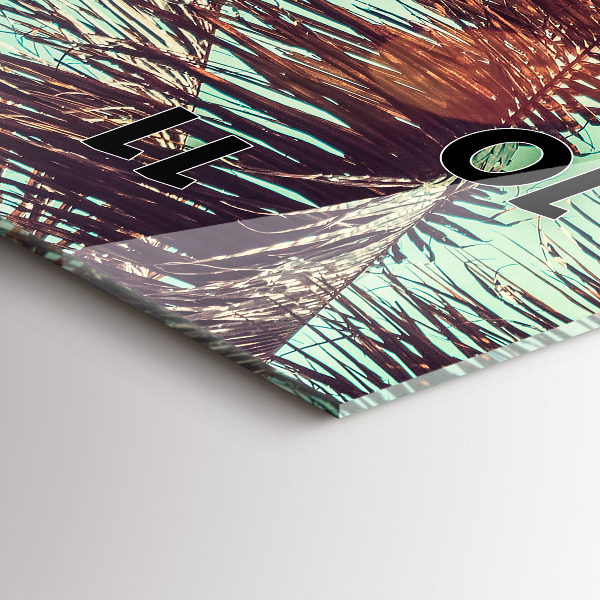 Orologio verticale Palme tropicali