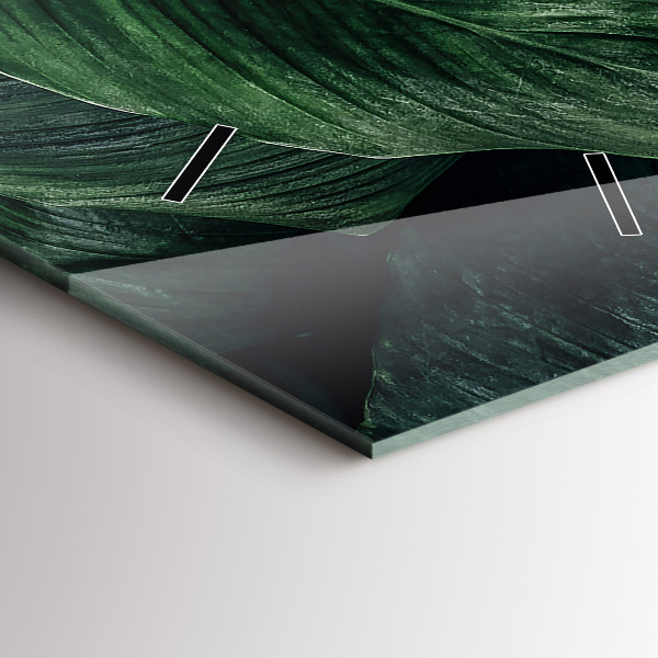 Orologio verticale Monstera tropicale