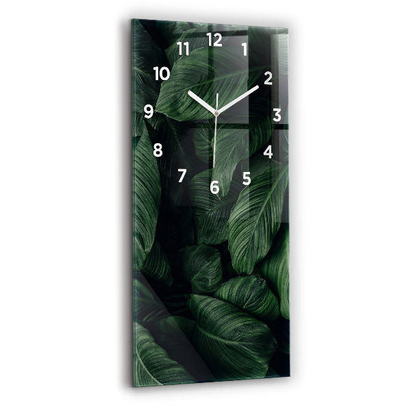 Orologio verticale Monstera tropicale