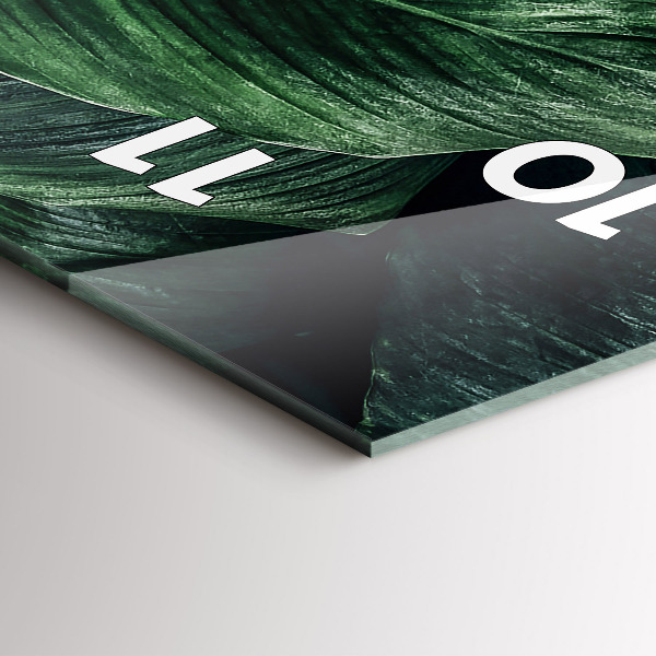 Orologio verticale Monstera tropicale