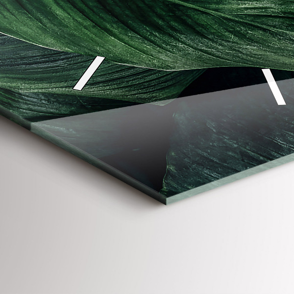 Orologio verticale Monstera tropicale