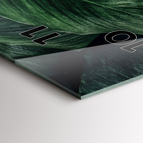 Orologio verticale Monstera tropicale