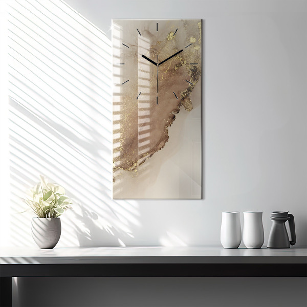 Orologio verticale Arte moderna beige