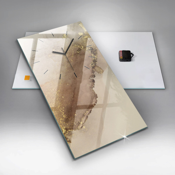 Orologio verticale Arte moderna beige