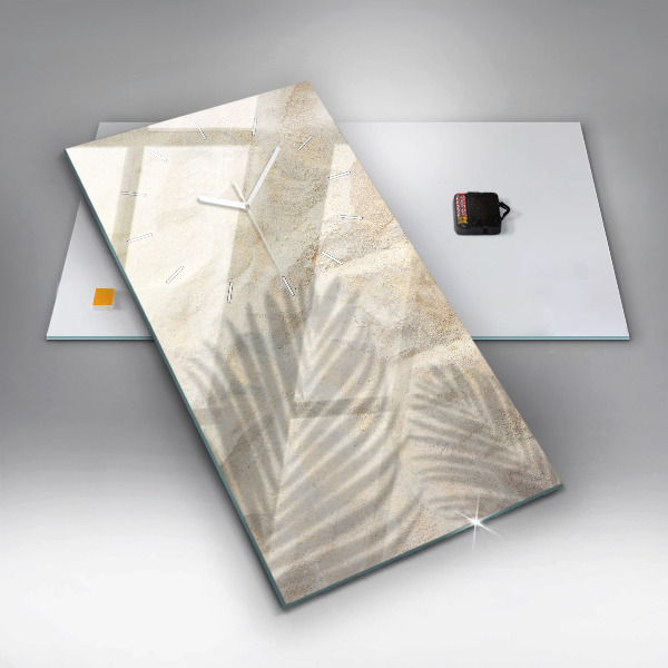 Orologio verticale Sabbia ombra palma