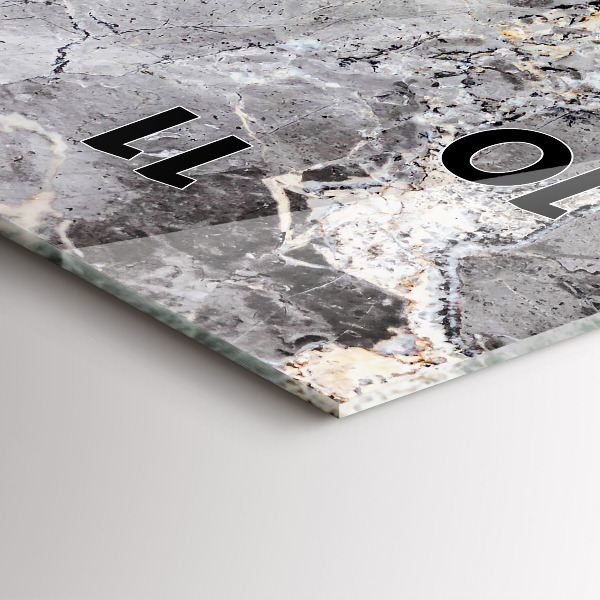 Orologio verticale Marmo granito grigio