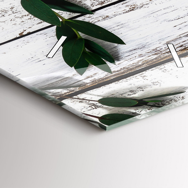 Orologio verticale Tavole di legno chiaro