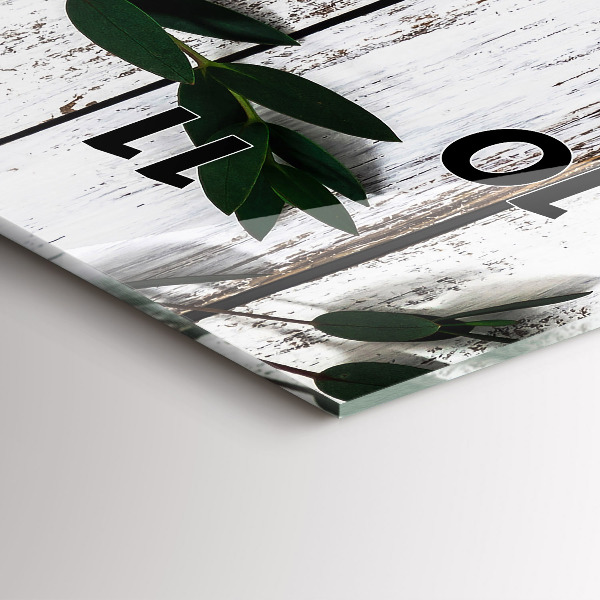 Orologio verticale Tavole di legno chiaro