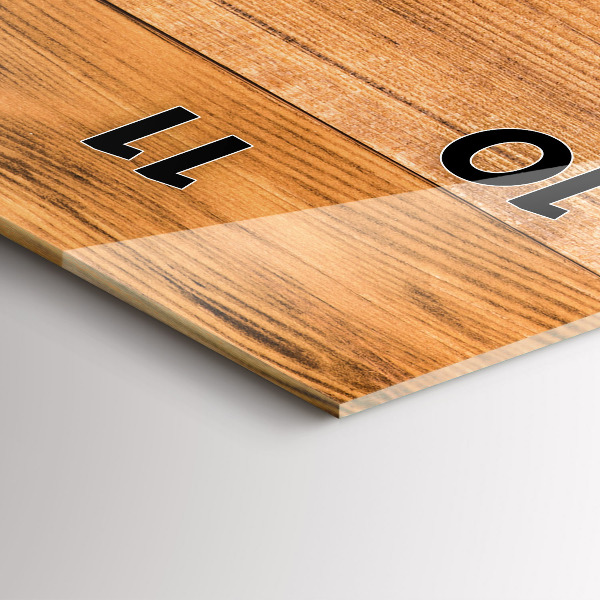 Orologio verticale Tavole di legno