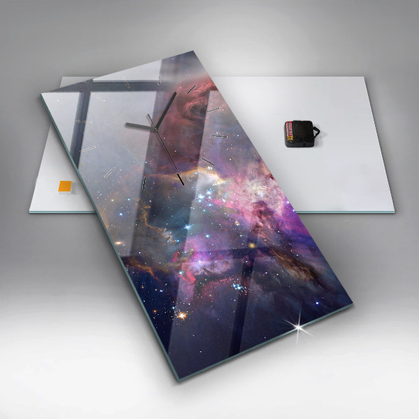 Orologio verticale Galassia e stelle