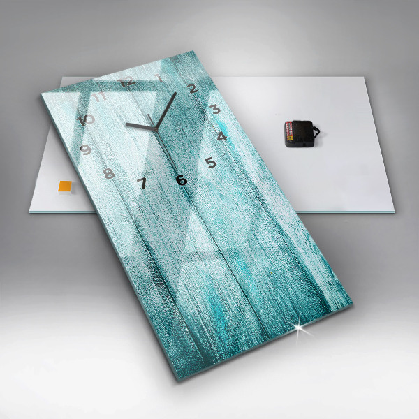 Orologio verticale Legno vecchio blu