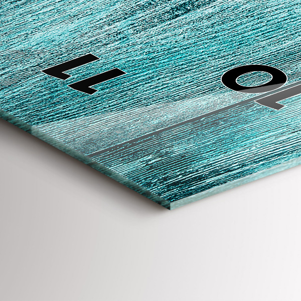 Orologio verticale Legno vecchio blu