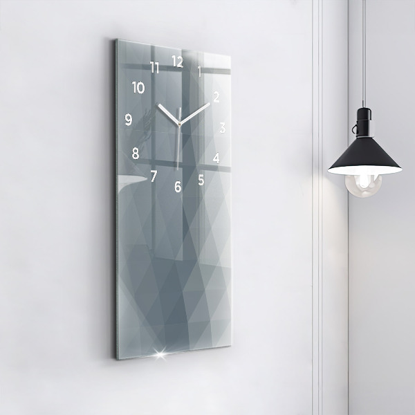 Orologio verticale Astrazione grigia