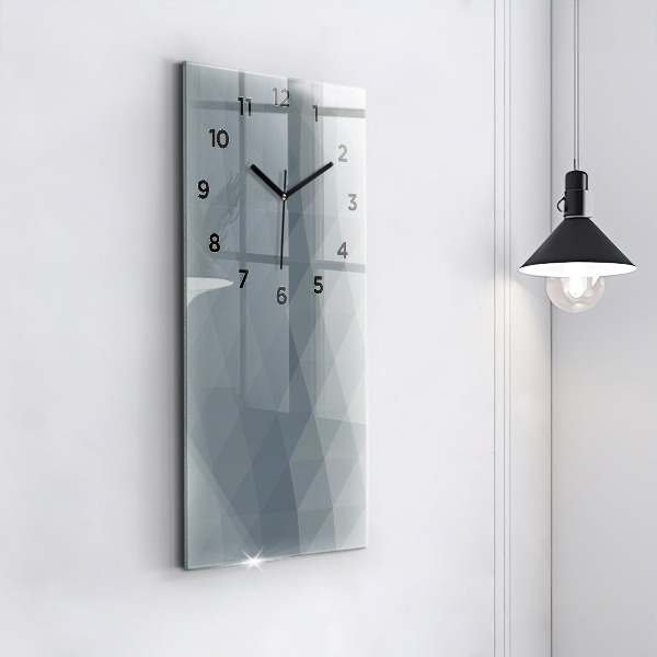 Orologio verticale Astrazione grigia