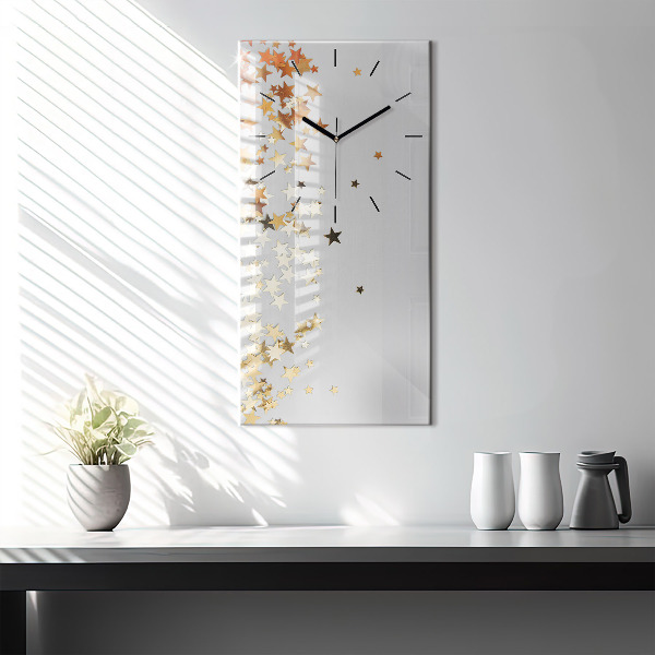 Orologio verticale Stelle su uno sfondo chiaro