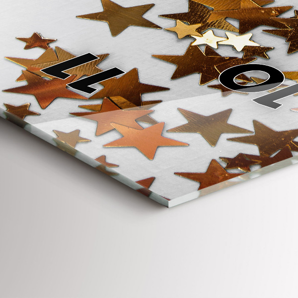 Orologio verticale Stelle su uno sfondo chiaro