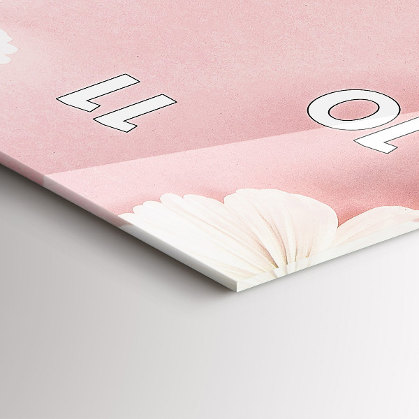 Orologio verticale Fiori di margherita