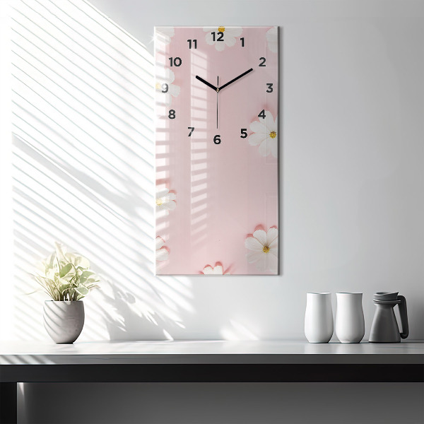 Orologio verticale Fiori di margherita