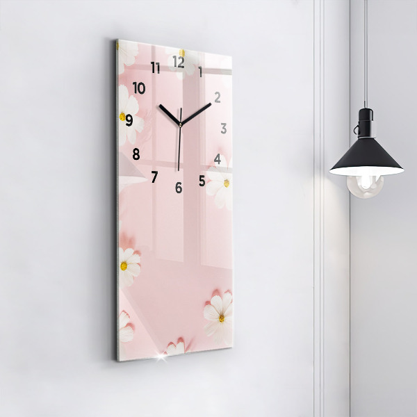 Orologio verticale Fiori di margherita