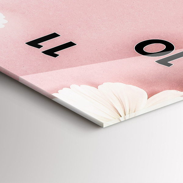 Orologio verticale Fiori di margherita