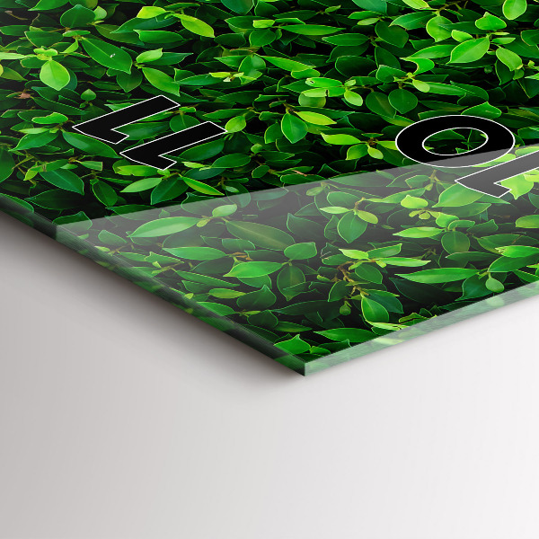 Orologio verticale Foglie di siepe