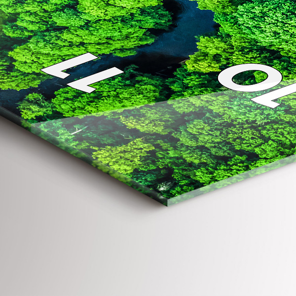 Orologio verticale Fiume nella foresta