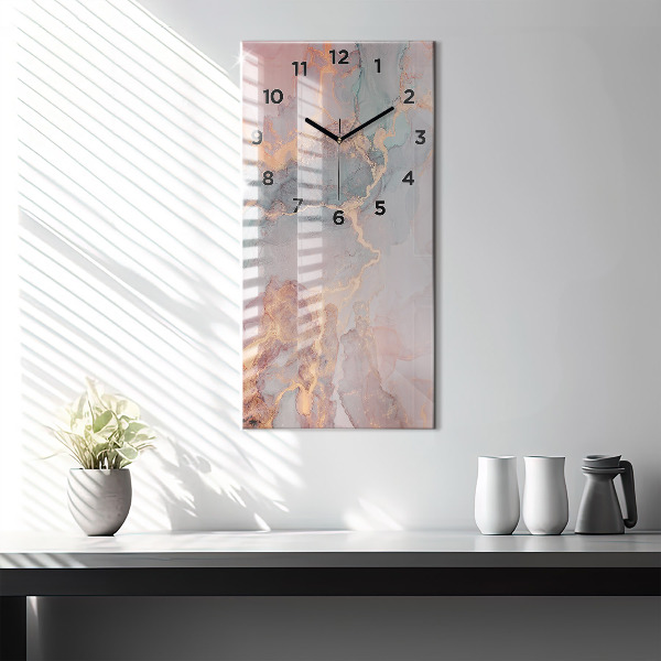 Orologio verticale Trama di marmo