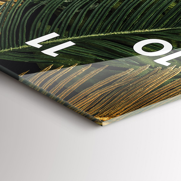 Orologio verticale Foglie della giungla