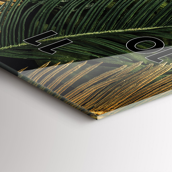 Orologio verticale Foglie della giungla