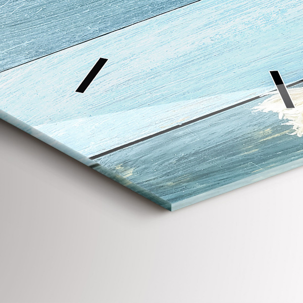 Orologio verticale Strisce di tavole e guscio