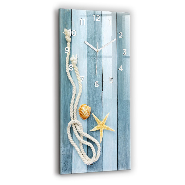 Orologio verticale Strisce di tavole e guscio