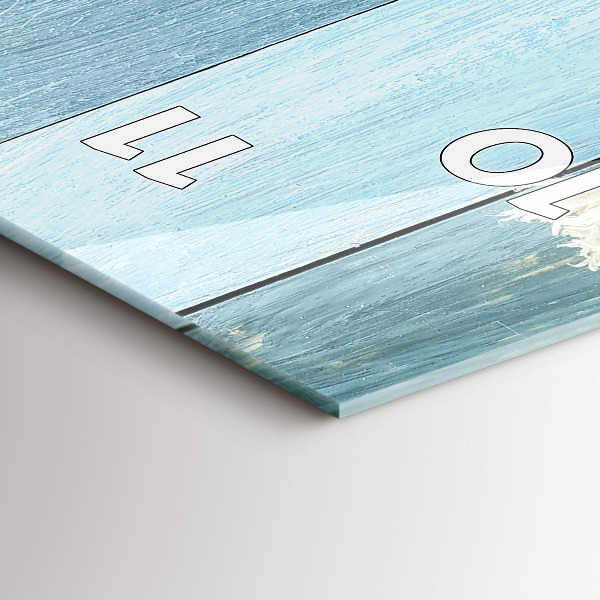 Orologio verticale Strisce di tavole e guscio