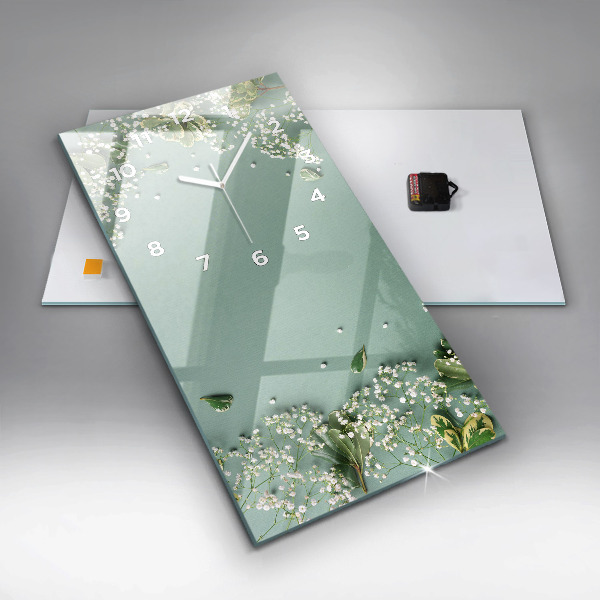 Orologio verticale Fiori delicati