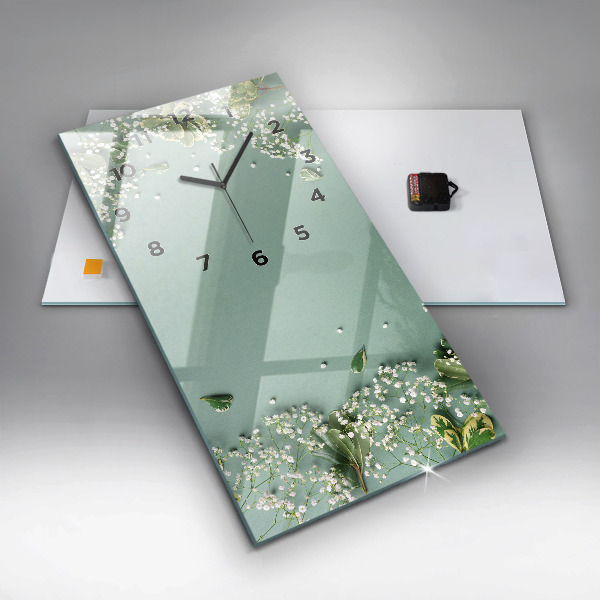 Orologio verticale Fiori delicati