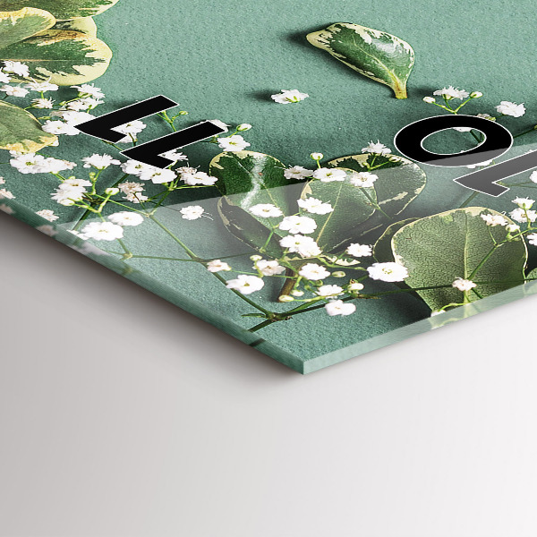 Orologio verticale Fiori delicati