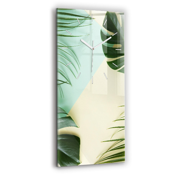 Orologio verticale Foglie di Monstera