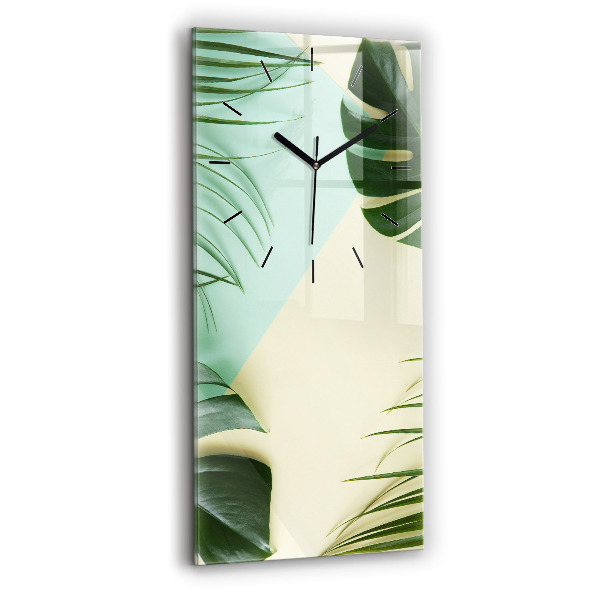 Orologio verticale Foglie di Monstera