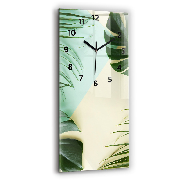 Orologio verticale Foglie di Monstera