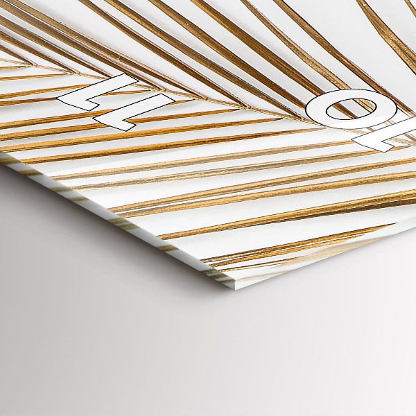 Orologio verticale Foglie tropicali